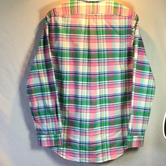 Ralph Lauren woven cotton long sleeve button down shirt (Classic Medium) - Picture 6 of 9